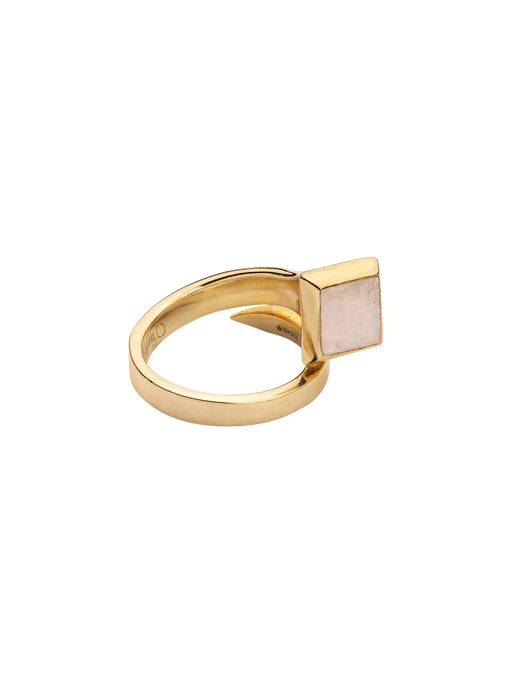 Amazon ring gold with moonstone photo
