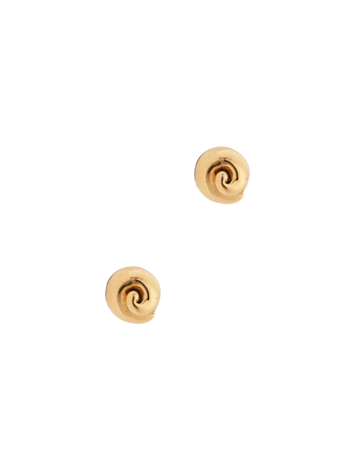 Caracol studs in 18k fairmined gold photo