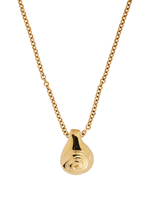 18k caracol amulet necklace in fairmined gold photo
