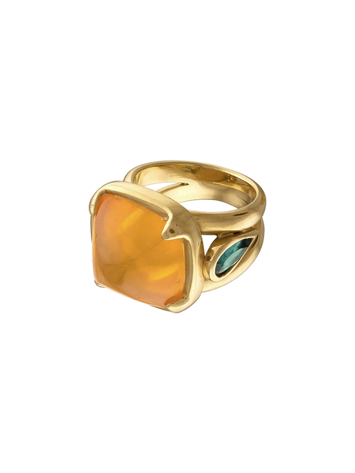 Fire opal ring photo