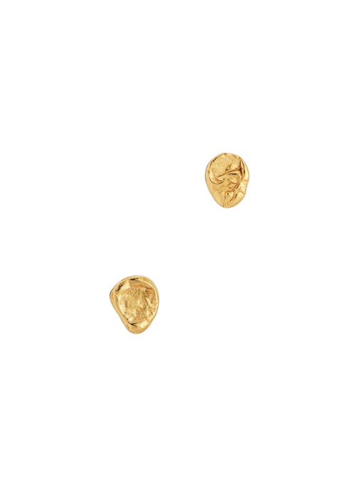 18kt gold vermeil pinch stud earrings no.1 photo