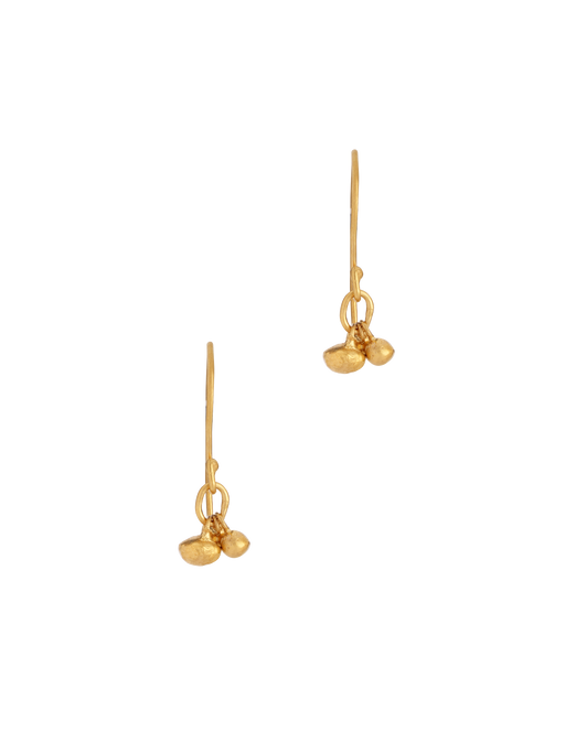 18kt gold vermeil pebble drop earrings photo
