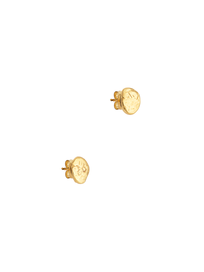 18kt gold vermeil pinch stud earrings no.2