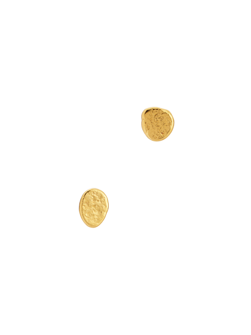 18kt gold vermeil pinch stud earrings no.5 photo