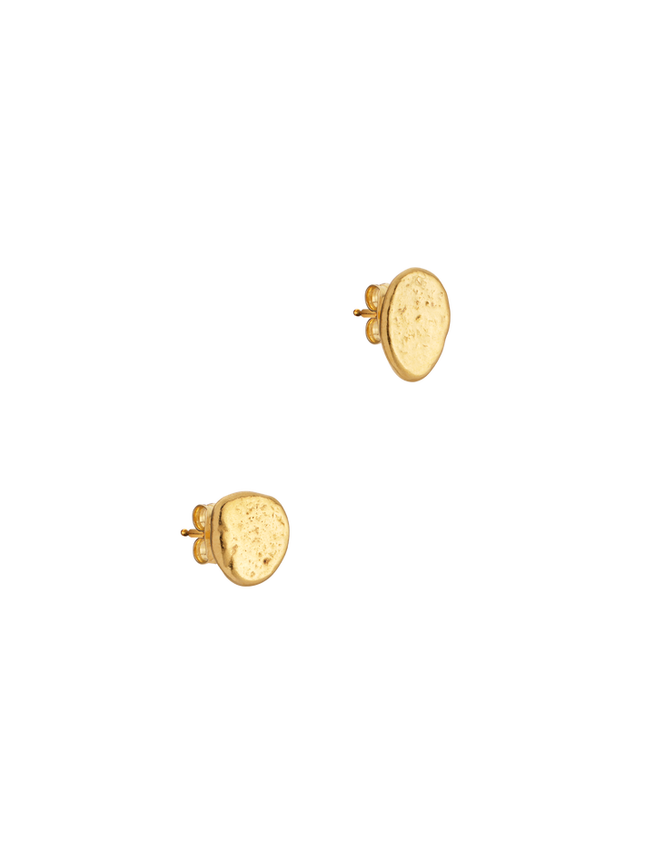 18kt gold vermeil pinch stud earrings no.5