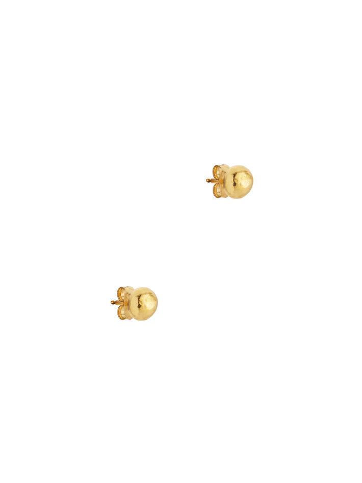 18kt gold vermeil pebble stud earrings