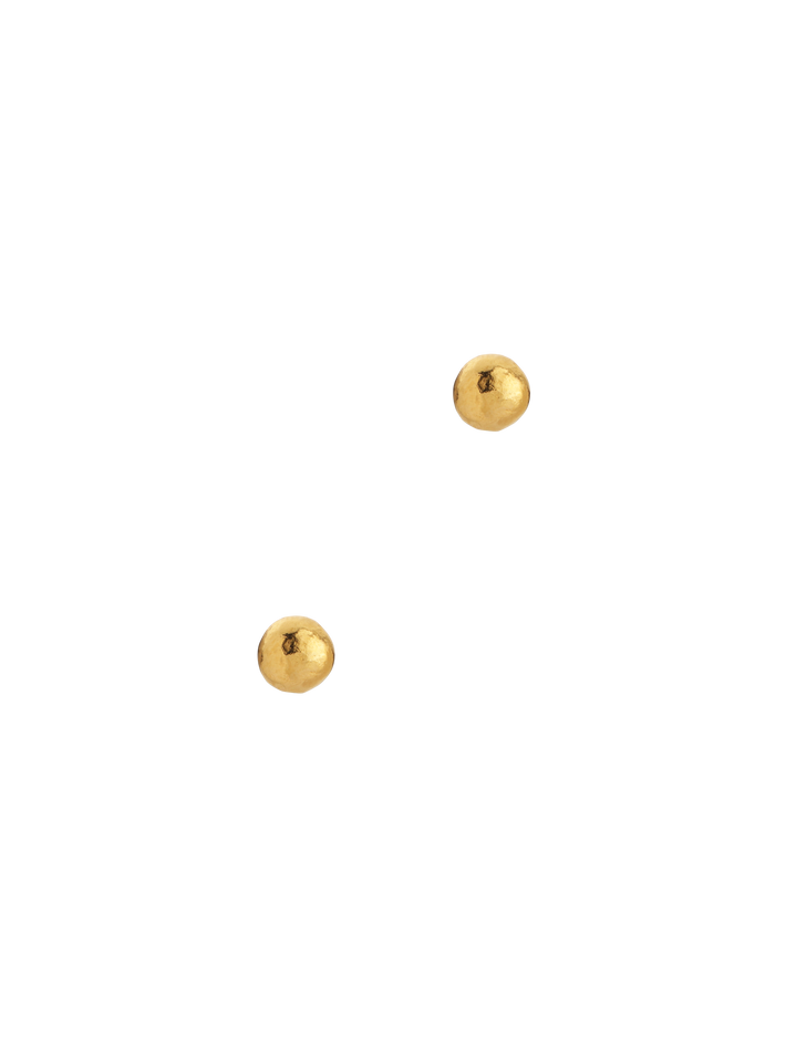 18kt gold vermeil pebble stud earrings