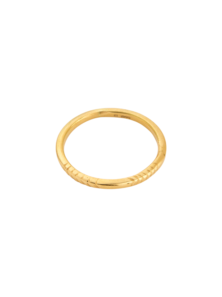 18kt yellow gold twine ring