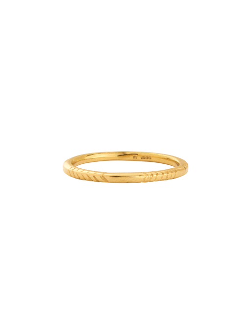 18kt yellow gold twine ring photo