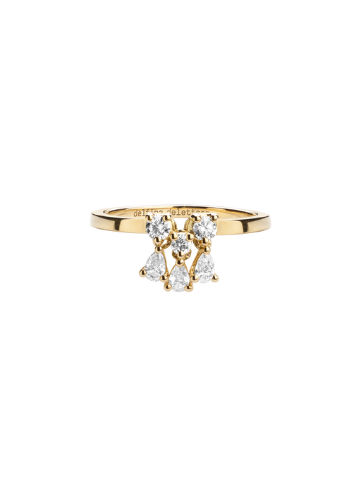 Dancing diamonds pear ring photo