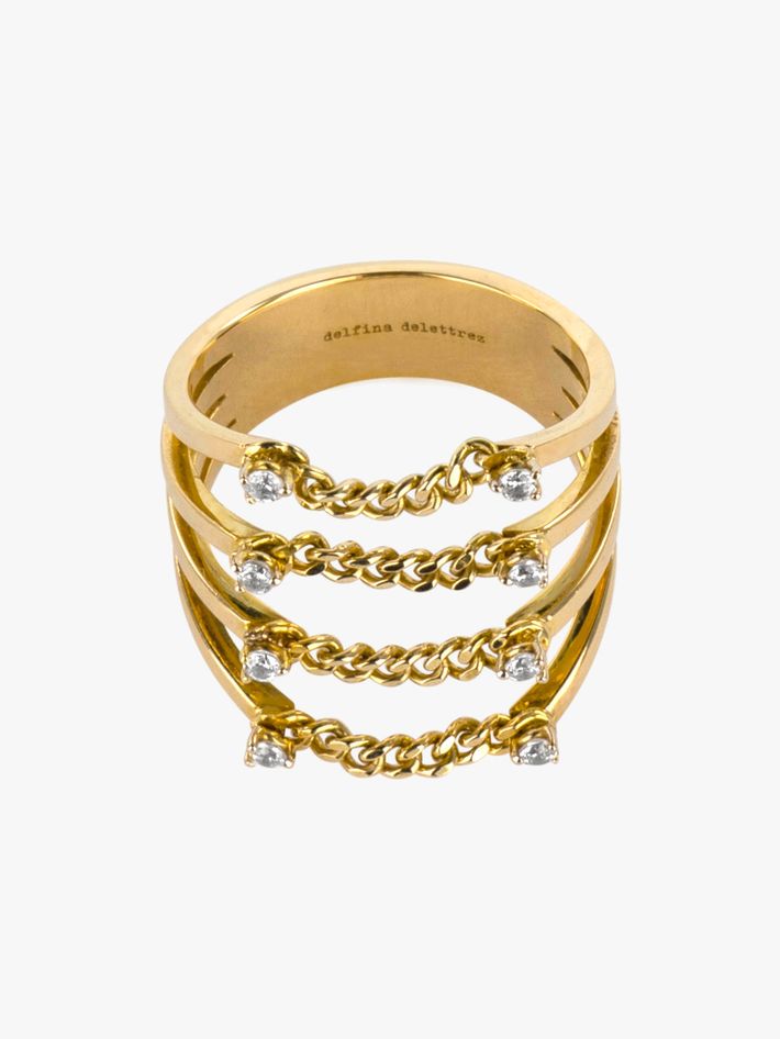 Diamond chain dots ring