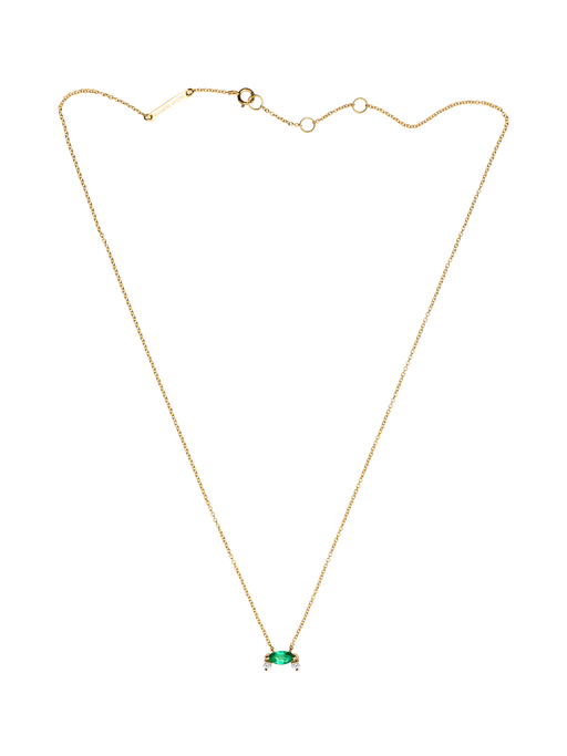 Dancing marquise emerald necklace photo