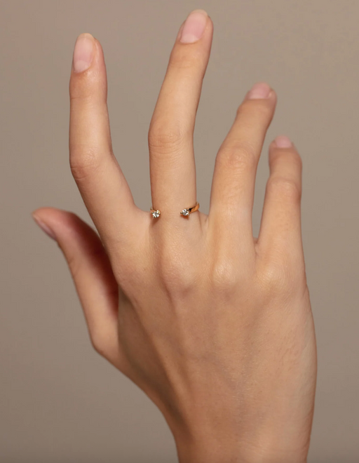Diamond dots ring photo