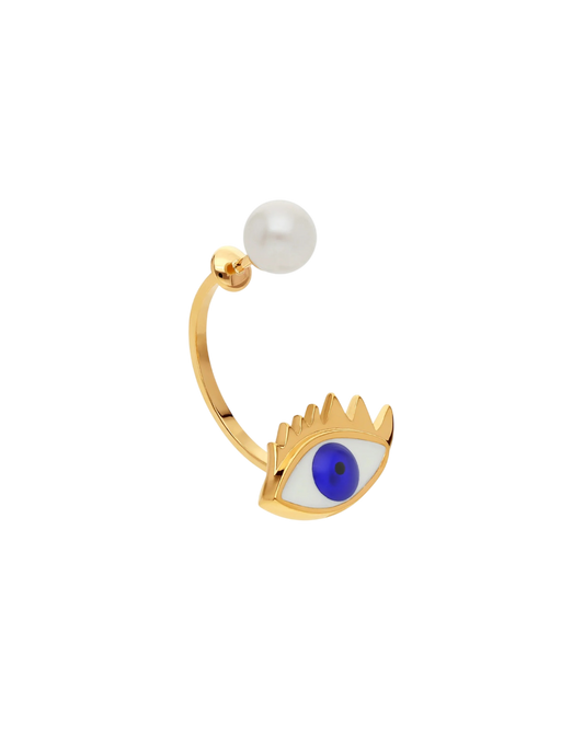 Eye piercing earring photo