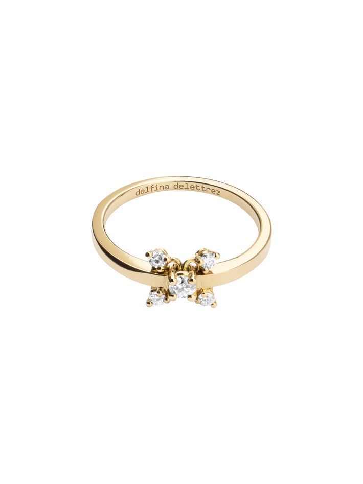 Dancing diamonds ring