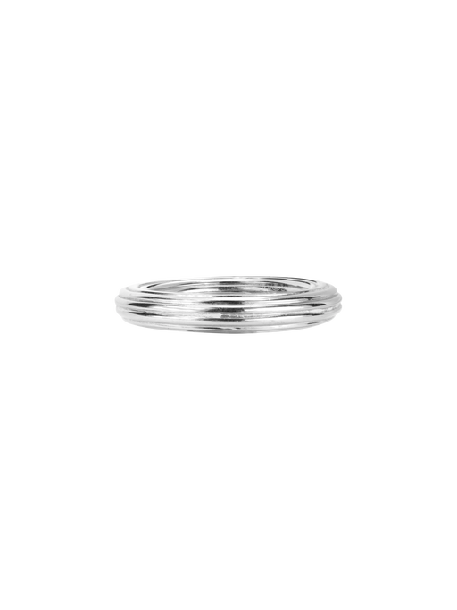 Ondulations ring - sterling silver photo