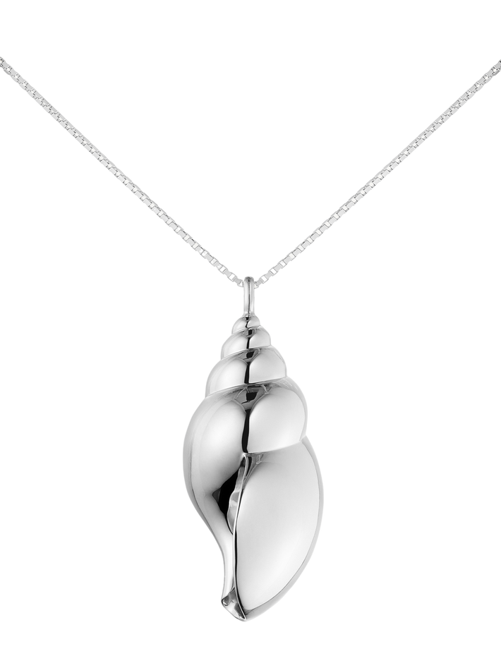 Lune & coquillage necklace - sterling silver