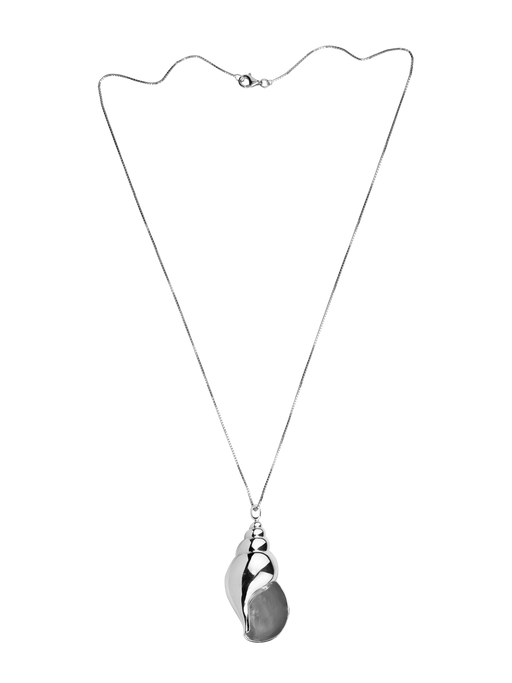 Lune & coquillage necklace - sterling silver photo