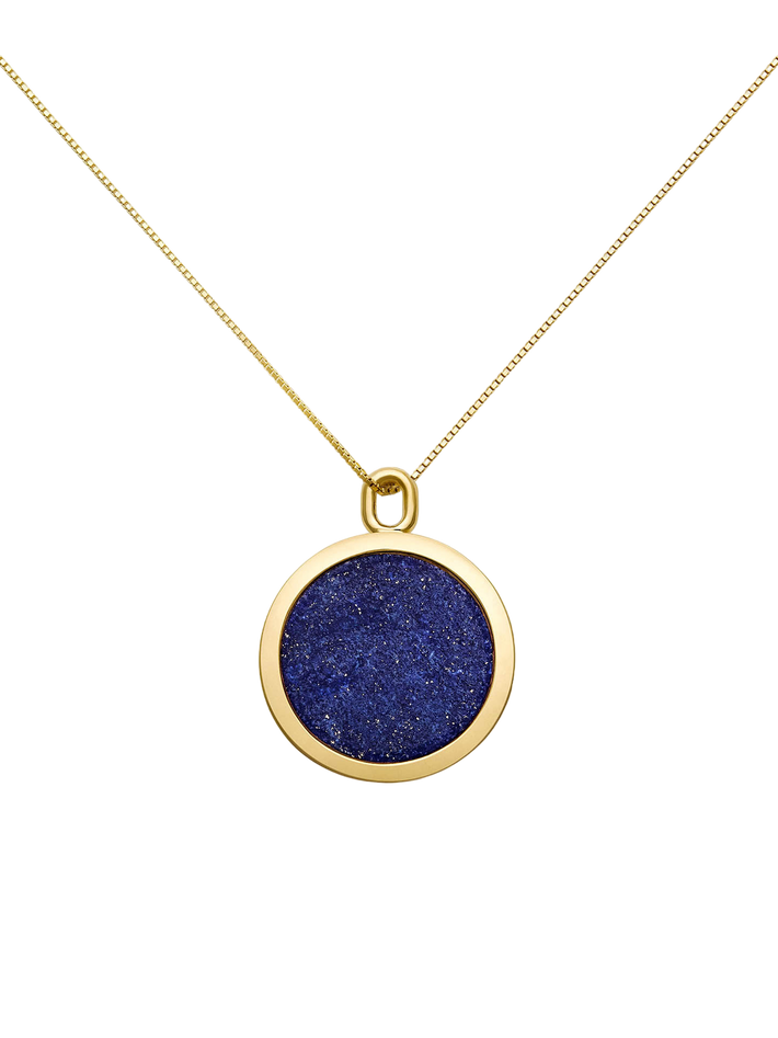 Nouveau réalisme necklace - lapis lazuli & gold vermeil