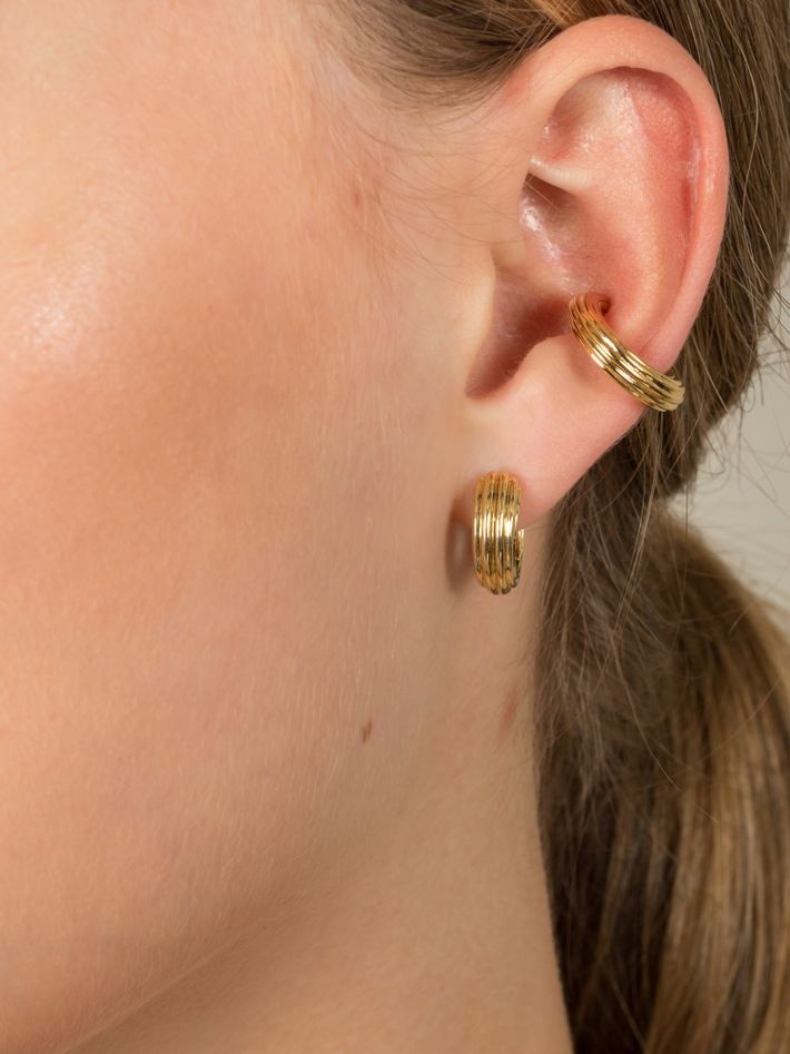 Dunes oceano ear cuff - gold vermeil