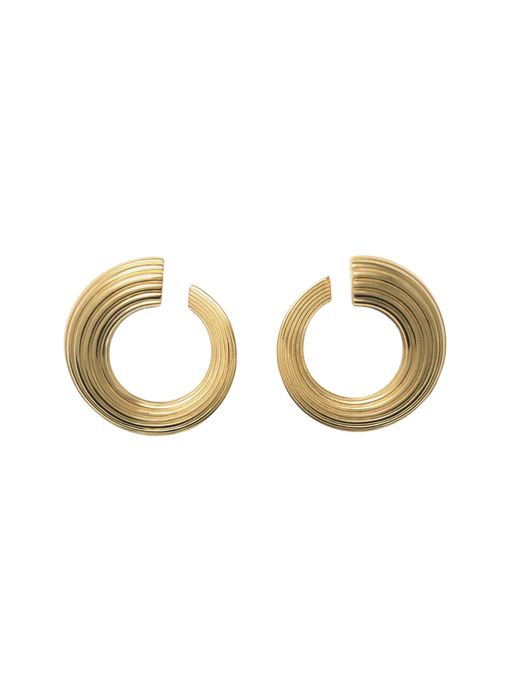 Croissance illimitée earrings - gold vermeil photo