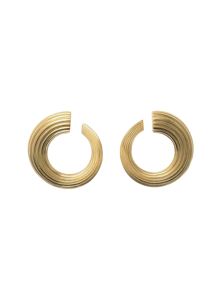 Croissance illimitée earrings - gold vermeil