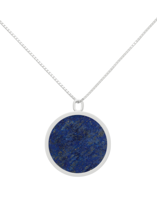 Satellite e-1027 necklace - lapis lazuli & sterling silver photo