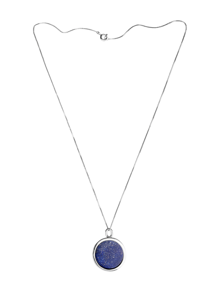 Nouveau réalisme necklace - lapis lazuli & sterling silver