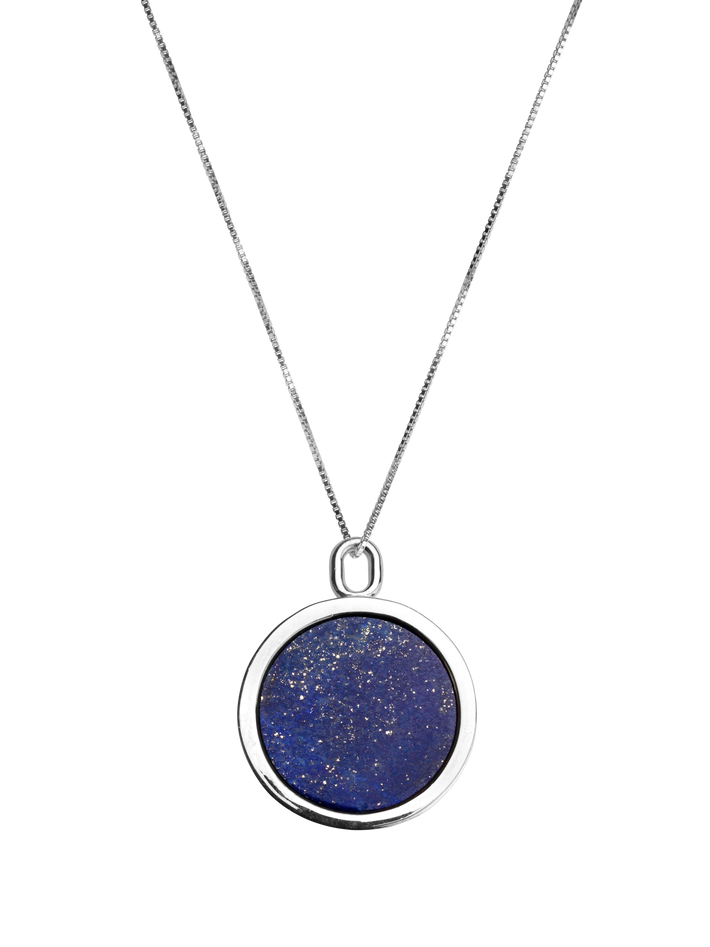 Nouveau réalisme necklace - lapis lazuli & sterling silver