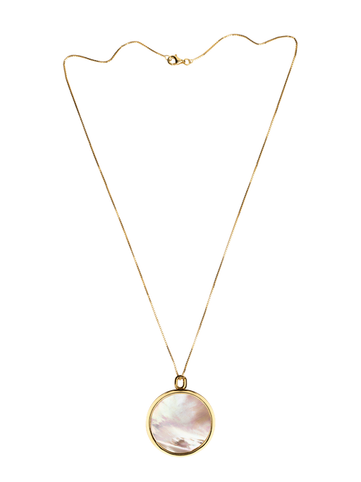 Satellite e-1027 necklace - gold vermeil & mother of pearl photo