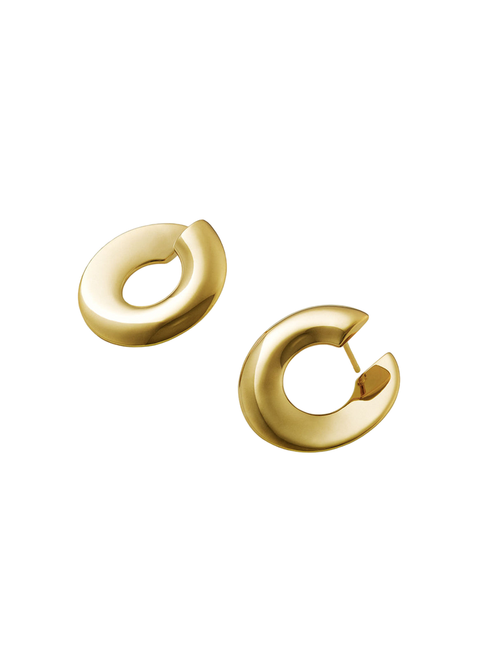 L'art est un fruit earrings - gold vermeil