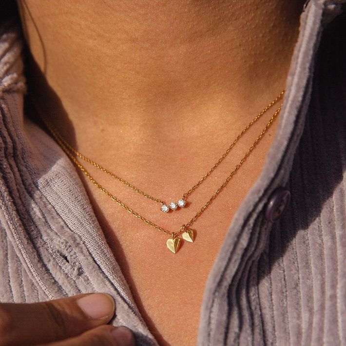 Shuga lab-created diamond bar necklace