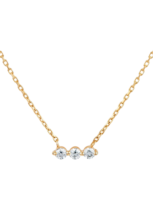 Shuga lab-created diamond bar necklace photo