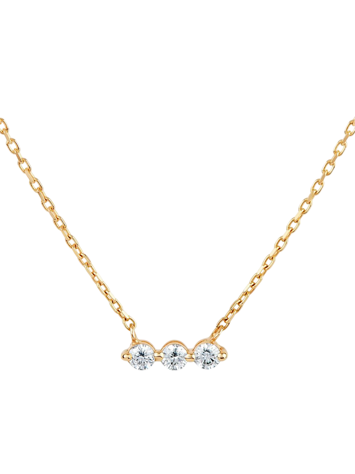 Shuga lab-created diamond bar necklace