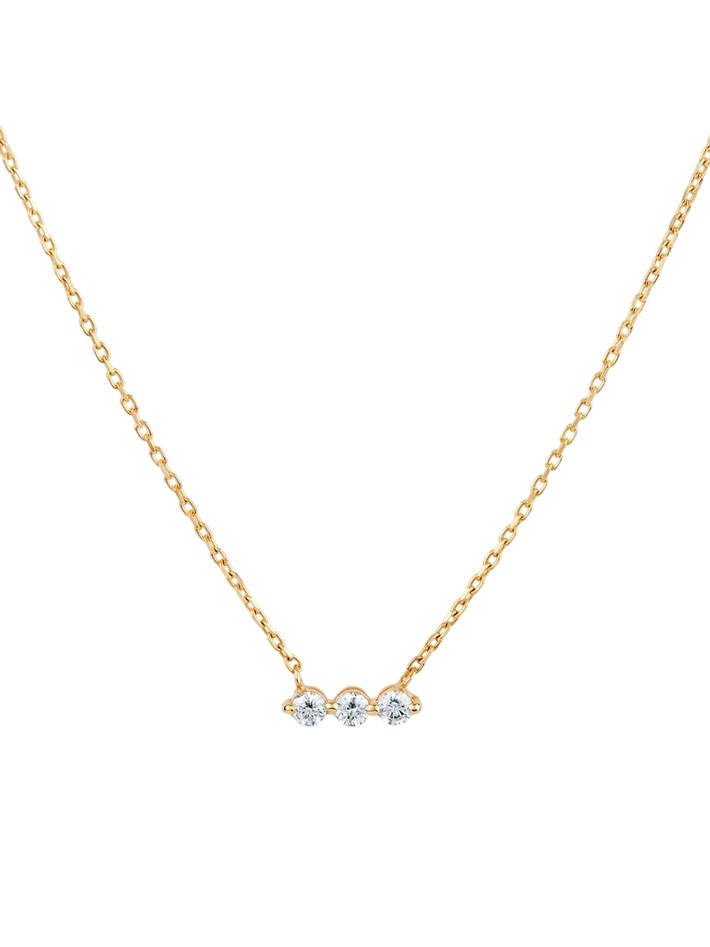 Shuga lab-created diamond bar necklace