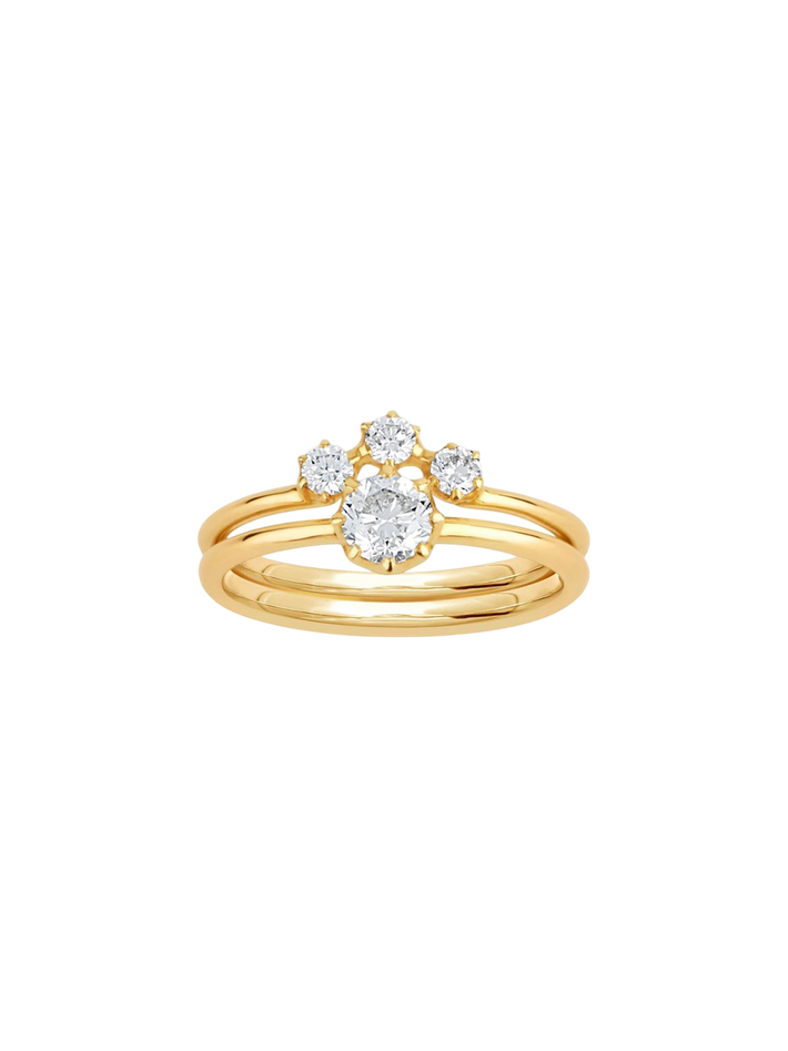 Ellie diamond crown ring