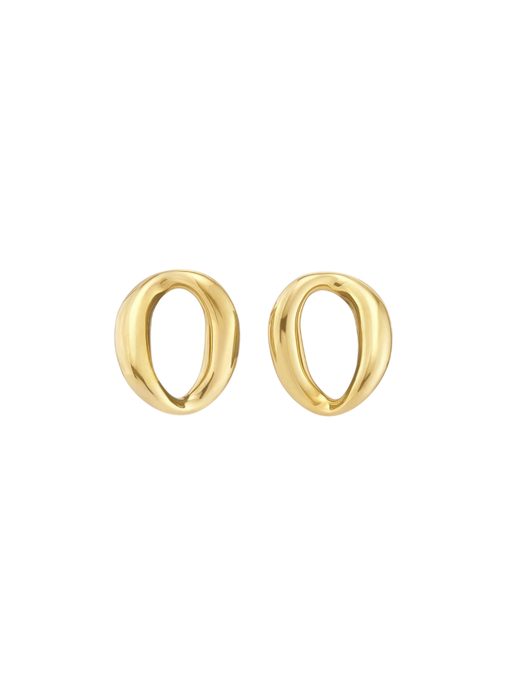 Gold wave studs photo