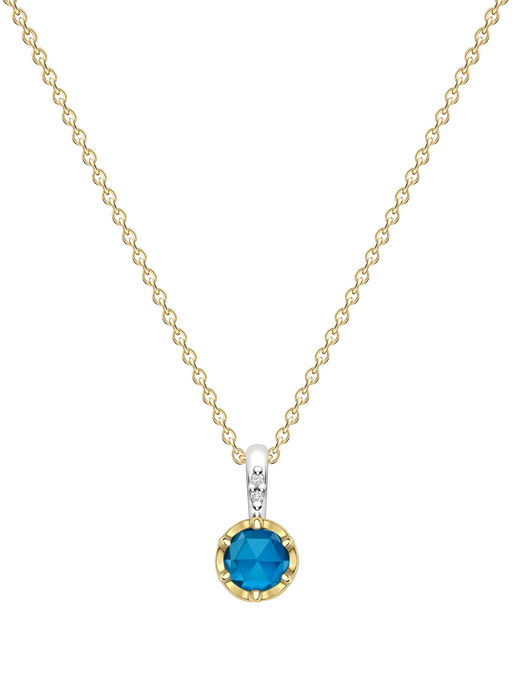 December blue topaz birthstone pendant photo