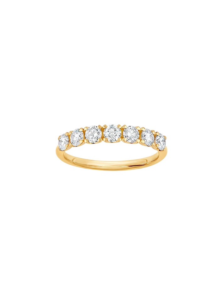 Primrose diamond half eternity ring