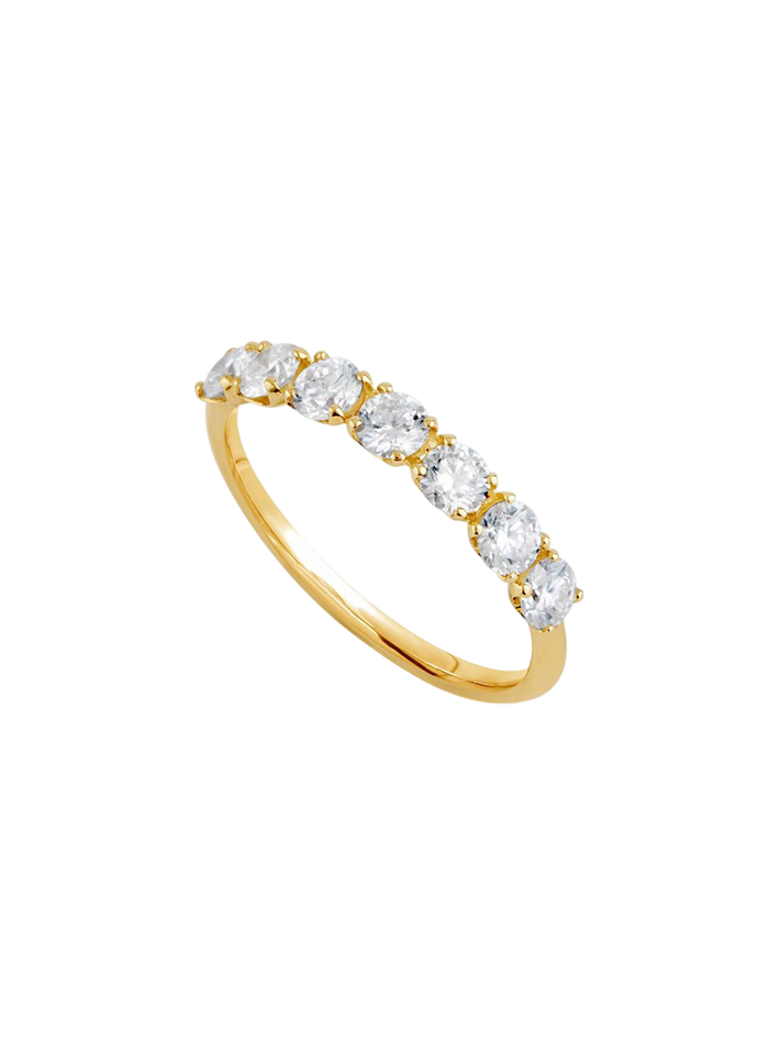 Primrose diamond half eternity ring