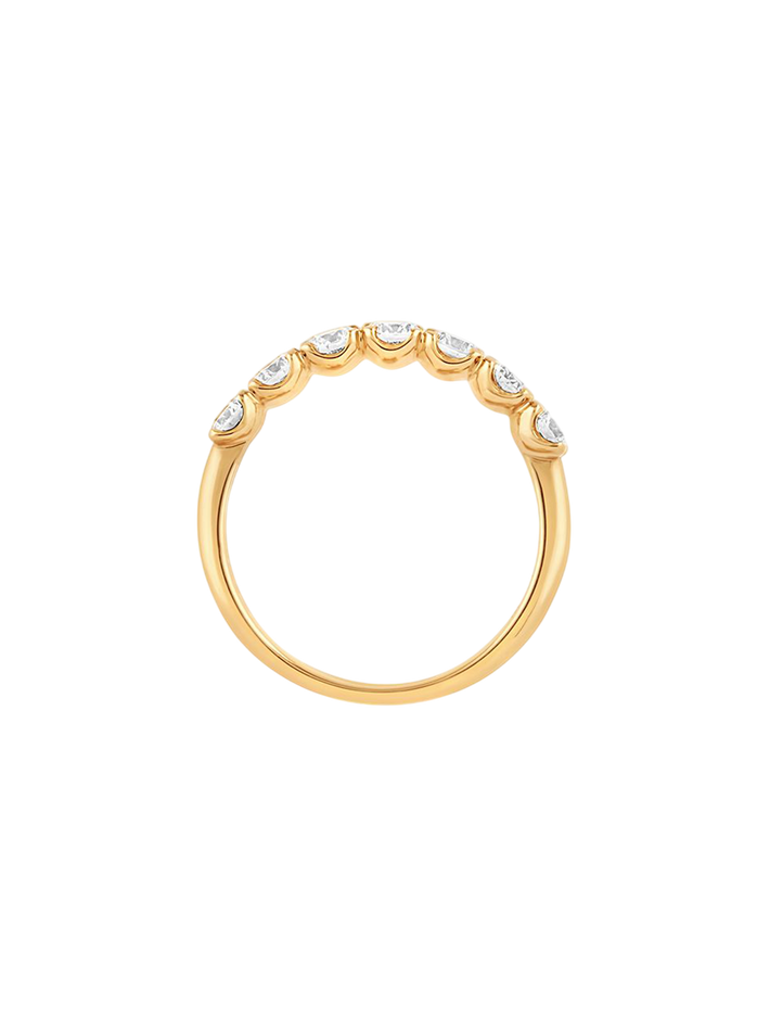 Primrose diamond half eternity ring