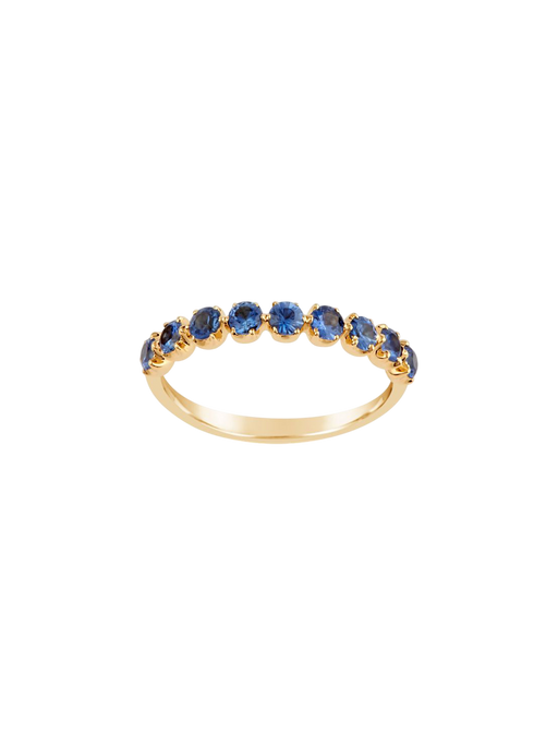 Elyhara sapphire half eternity ring photo