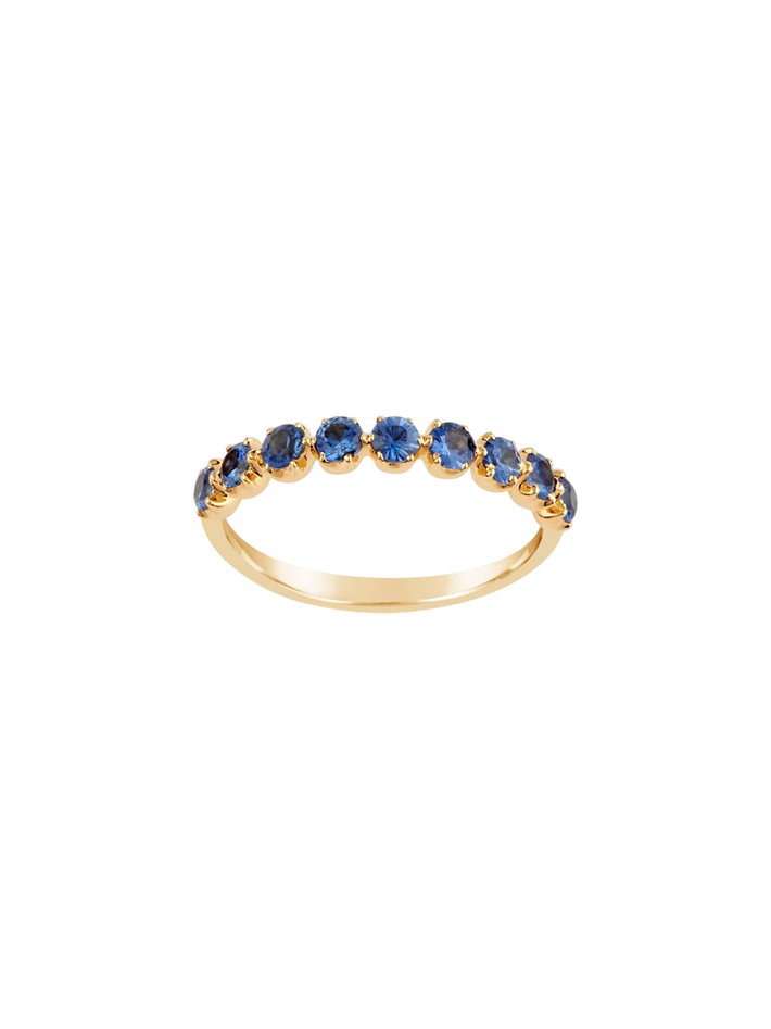 Elyhara sapphire half eternity ring