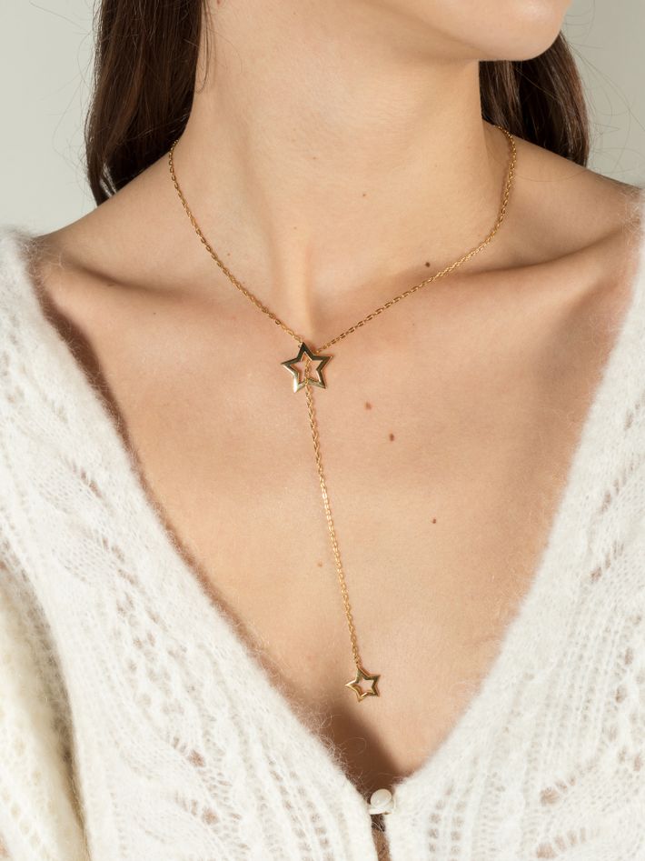 Stargazer large lariat necklace