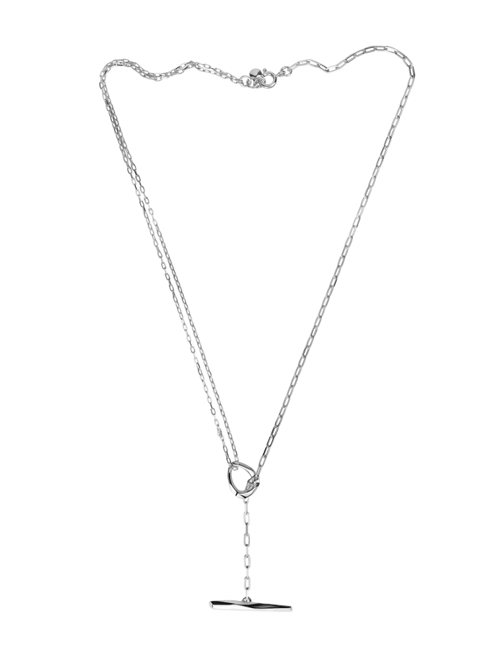 Thalassa faceted t-bar lariat