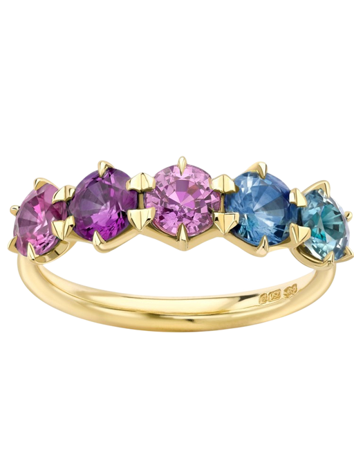 Elyhara sapphire 5 stone ring photo