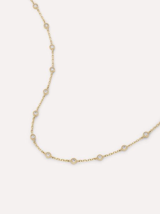 Jasmine Dotted Lab-Grown Diamond Necklace photo