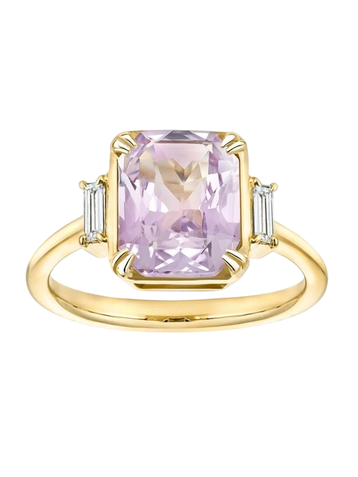 Mae west purple sapphire & diamond ring photo