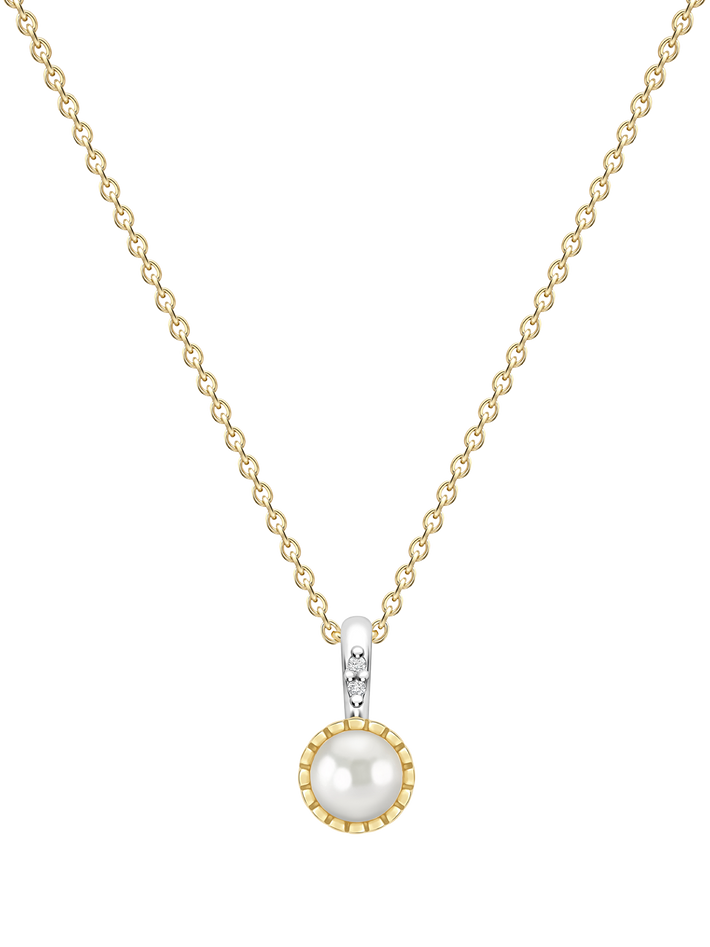 June pearl birthstone pendant