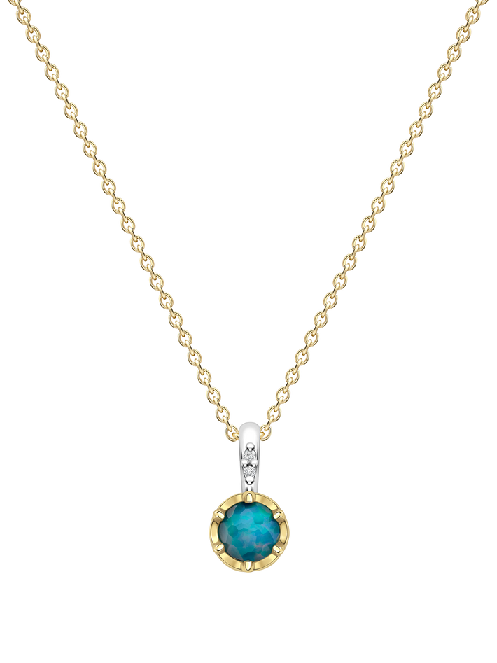 October opal birthstone pendant